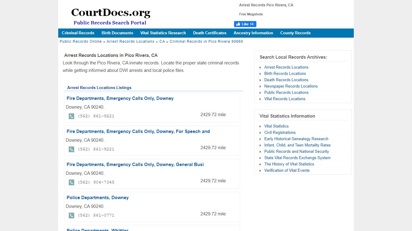 Arrest Records Pico Rivera, CA - Free Mugshots