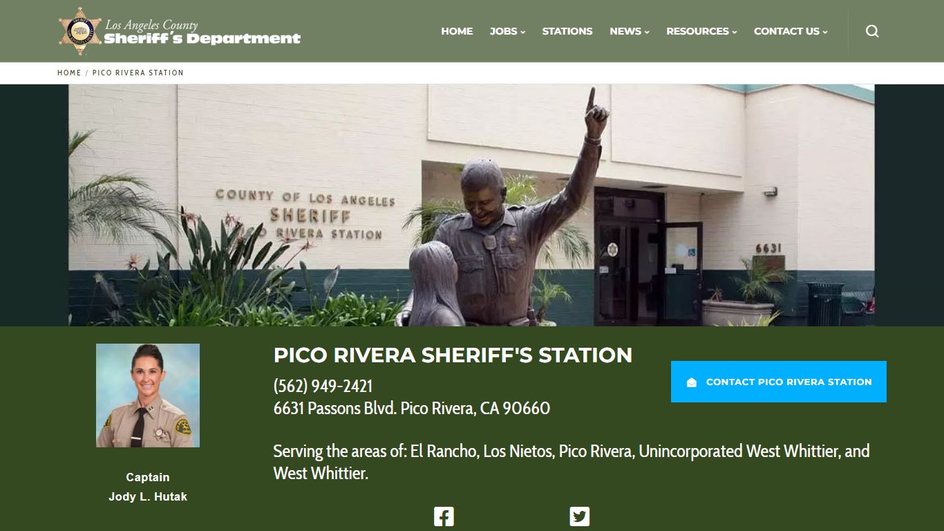 Pico Rivera Station | Los Angeles County Sheriff's Department